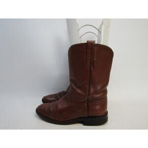 Cowtown Mens Size 8 D Brown Leather Roper Cowboy Western Boots